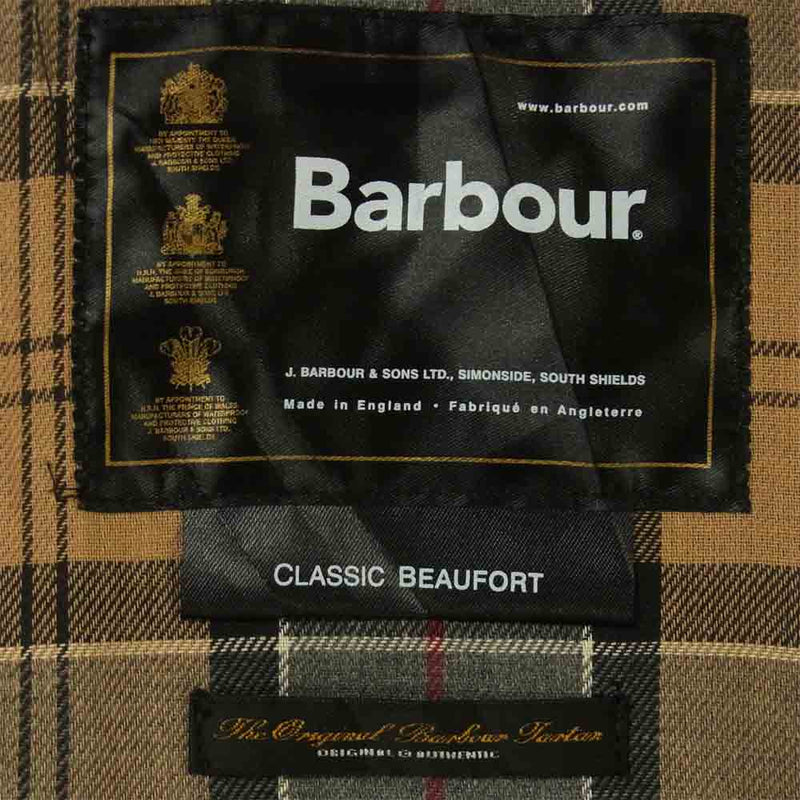 Barbour バブアー CLASSIC BEAUFORT クラシック ビューフォート ジャケット 英国製 ブラック系 M【中古】