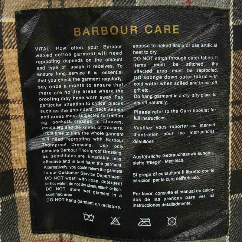 Barbour バブアー CLASSIC BEAUFORT クラシック ビューフォート ジャケット 英国製 ブラック系 M【中古】