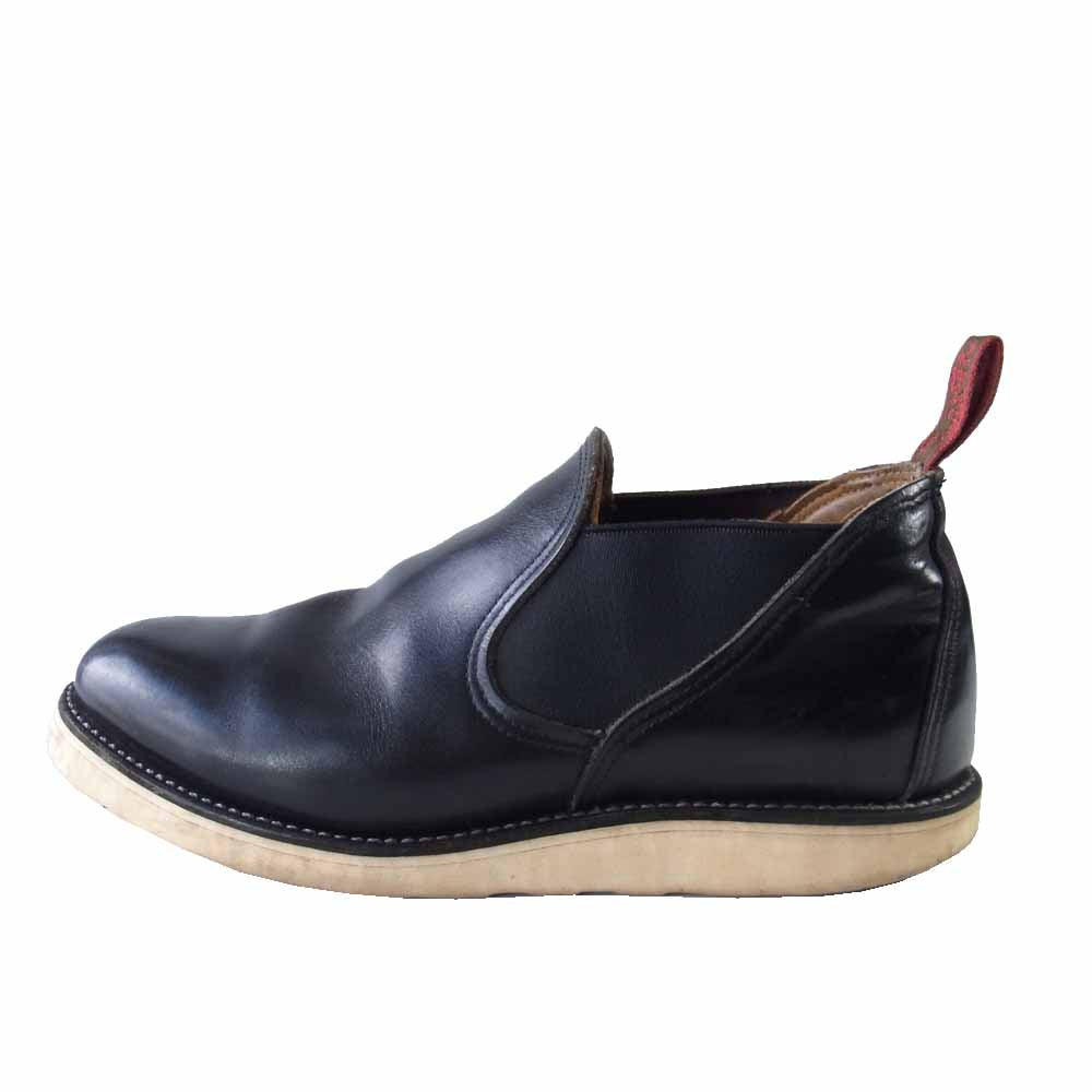 RED WING レッドウィング 8142 ROMEO ロメオ スリップオン オックスフォード サイドゴア ブーツ ブラック系 8【中古】