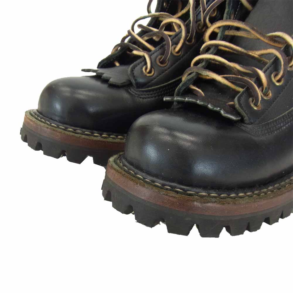 ホワイツブーツ 350VLTT SMOKE JUMPER スモーク ジャンパー ブーツ BLACK ブラック系 7E【中古】