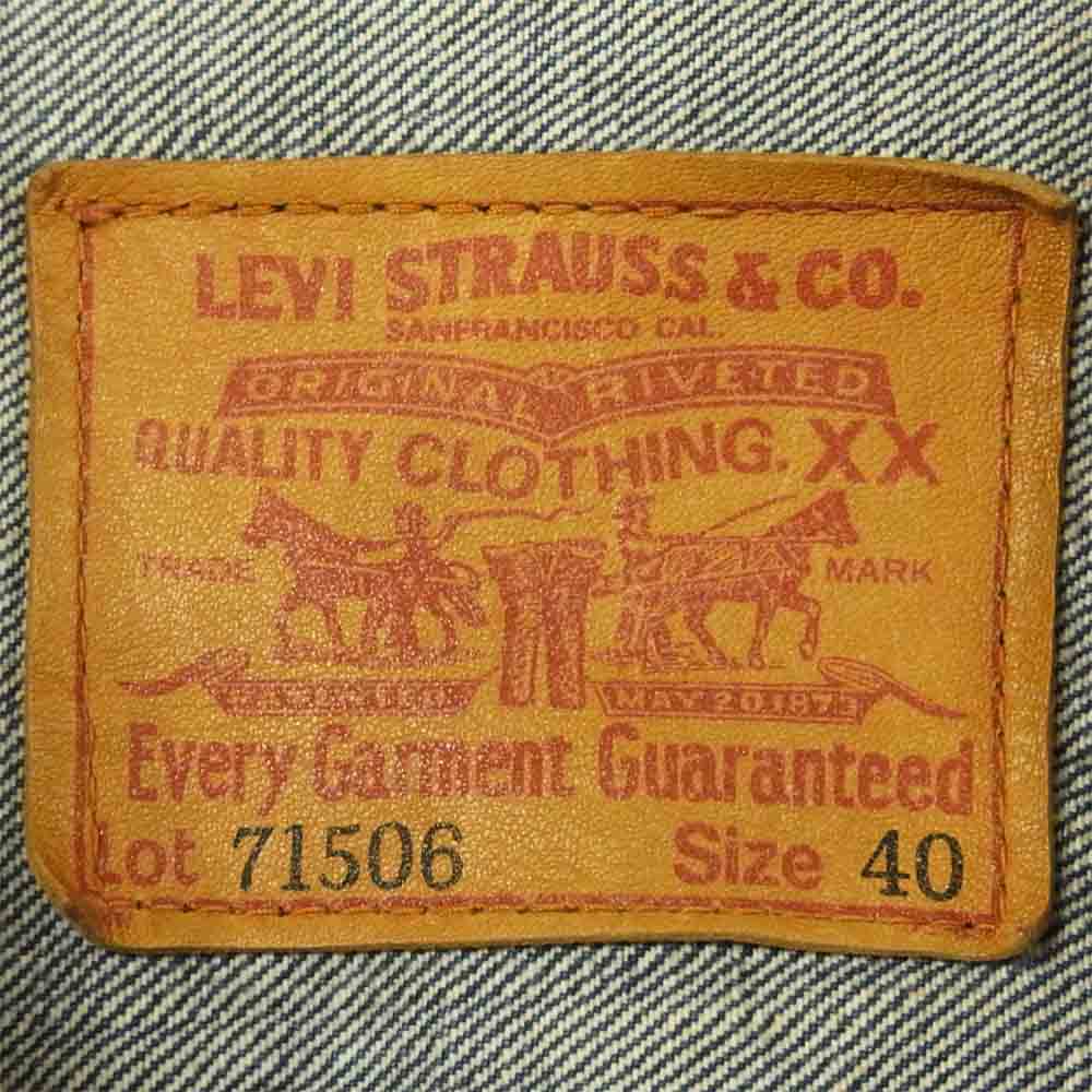 Levi's リーバイス 71506XX 90s BigE ビッグE 1st ファースト 復刻