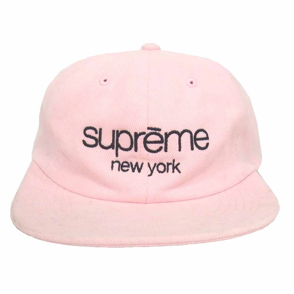 Supreme シュプリーム Classic Logo 6-Panel クラシック ロゴ シックパネル キャップ ピンク系【美品】【中古】