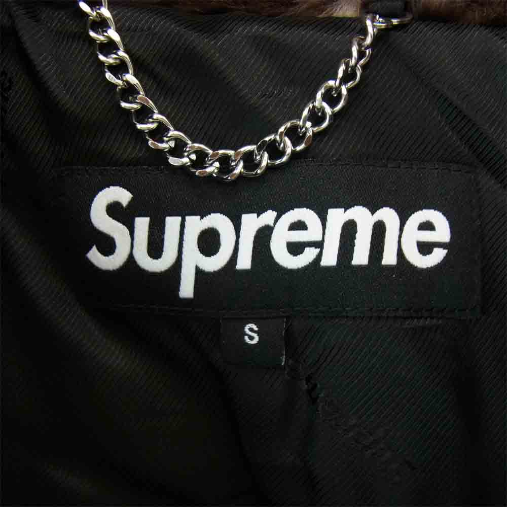 Supreme シュプリーム 21SS Bandana Faux Fur Bomber Jacket バンダナ フェイクファー ボンバー ジャケット ブラウン系 S【新古品】【未使用】【中古】