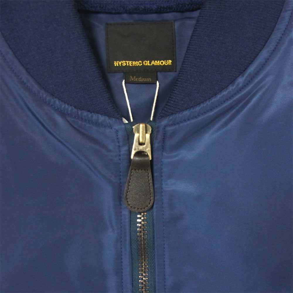 HYSTERIC GLAMOUR ヒステリックグラマー 02211AB07375 バックロゴ L-2B ジャケット ネイビー系 M【極上美品】【中古】