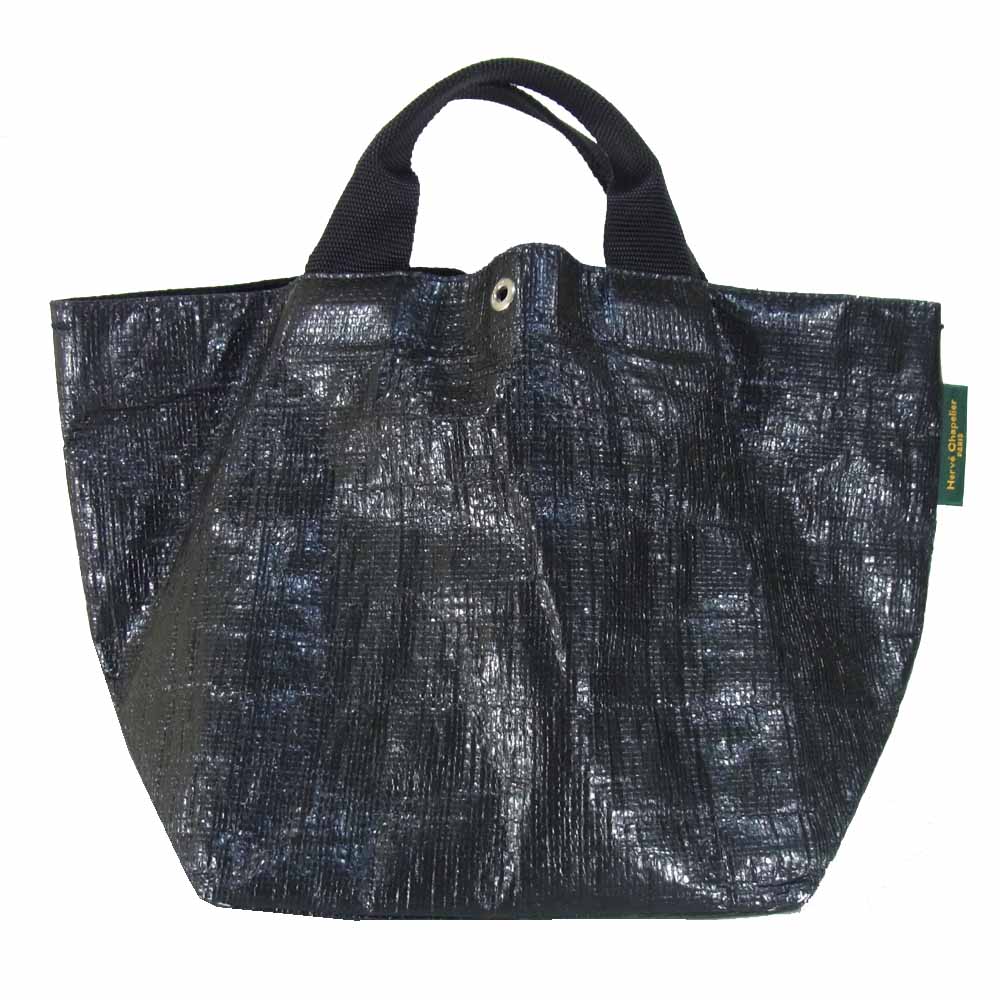 Herve Chapelier エルベ・シャプリエ マルシェ バック トートバッグ フランス製 ブラック系【中古】