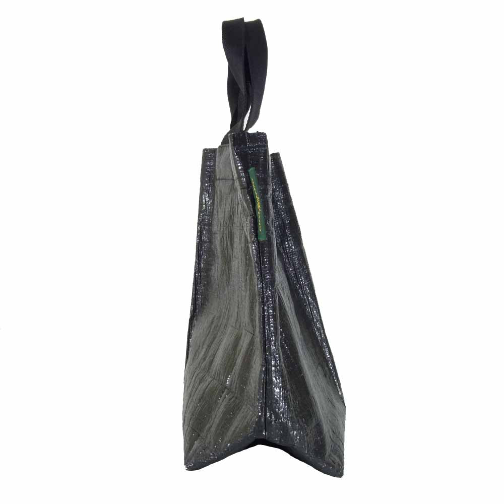 Herve Chapelier エルベ・シャプリエ 2012pp マルシェ バック トートバッグ フランス製 ブラック系 M【中古】