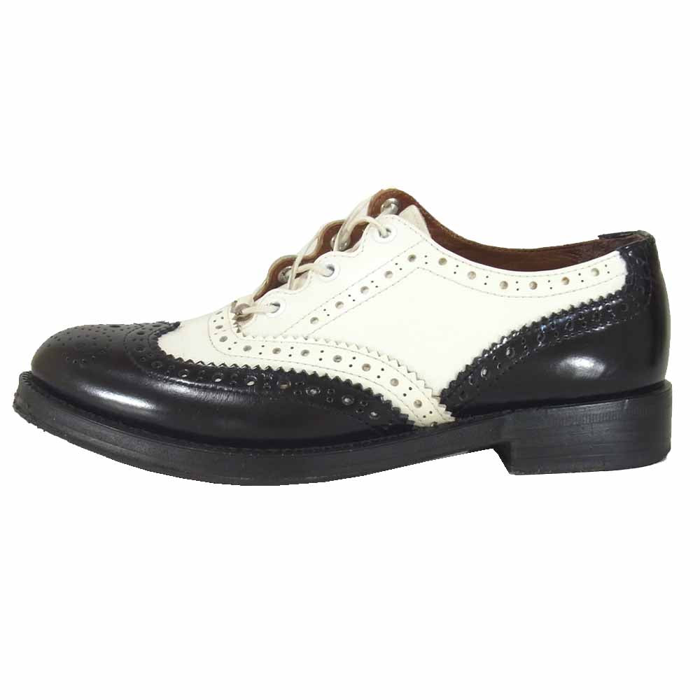 COMME des GARCONS コムデギャルソン JUNYA WATANABE ジュンヤワタナベ バイカラー ウイングチップ シューズ ブラック系 サイズ表記無(内寸約24cm)【中古】