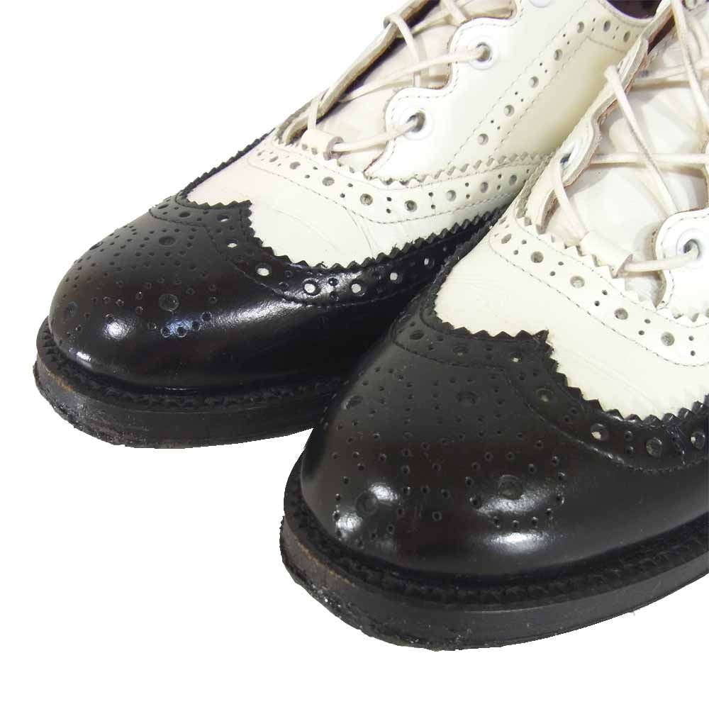 COMME des GARCONS コムデギャルソン JUNYA WATANABE ジュンヤワタナベ バイカラー ウイングチップ シューズ ブラック系 サイズ表記無(内寸約24cm)【中古】