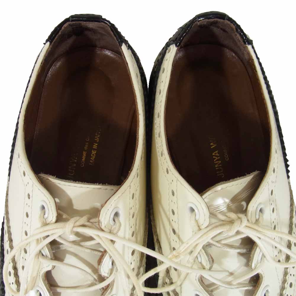 COMME des GARCONS コムデギャルソン JUNYA WATANABE ジュンヤワタナベ バイカラー ウイングチップ シューズ ブラック系 サイズ表記無(内寸約24cm)【中古】