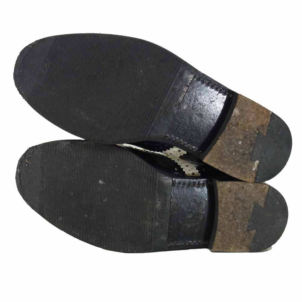 COMME des GARCONS コムデギャルソン JUNYA WATANABE ジュンヤワタナベ バイカラー ウイングチップ シューズ ブラック系 サイズ表記無(内寸約24cm)【中古】