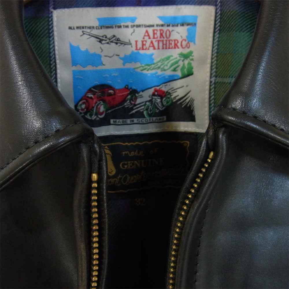 AERO LEATHER エアロレザー ホースハイド レザー lochcarron チェック