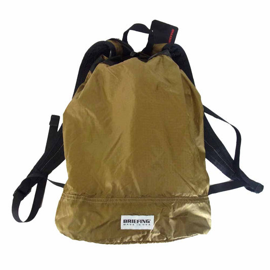 BRIEFING ブリーフィング BRL181101-026 RIPSTOP DRAWSTRING リップストップ ドローウィング パック COYOTE【新古品】【未使用】【中古】