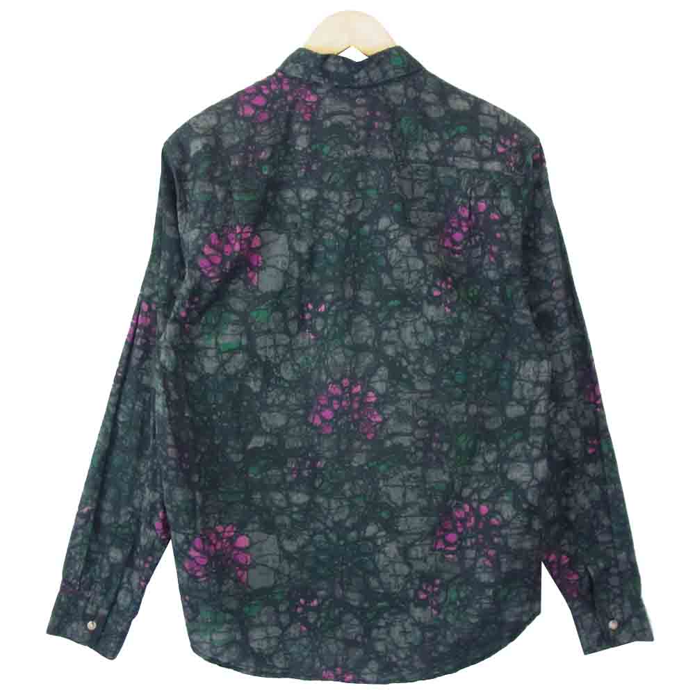 Supreme シュプリーム 18AW Acid Floral Shirt アシッド フローラル シャツ ダークグレー系 M【美品】【中古】