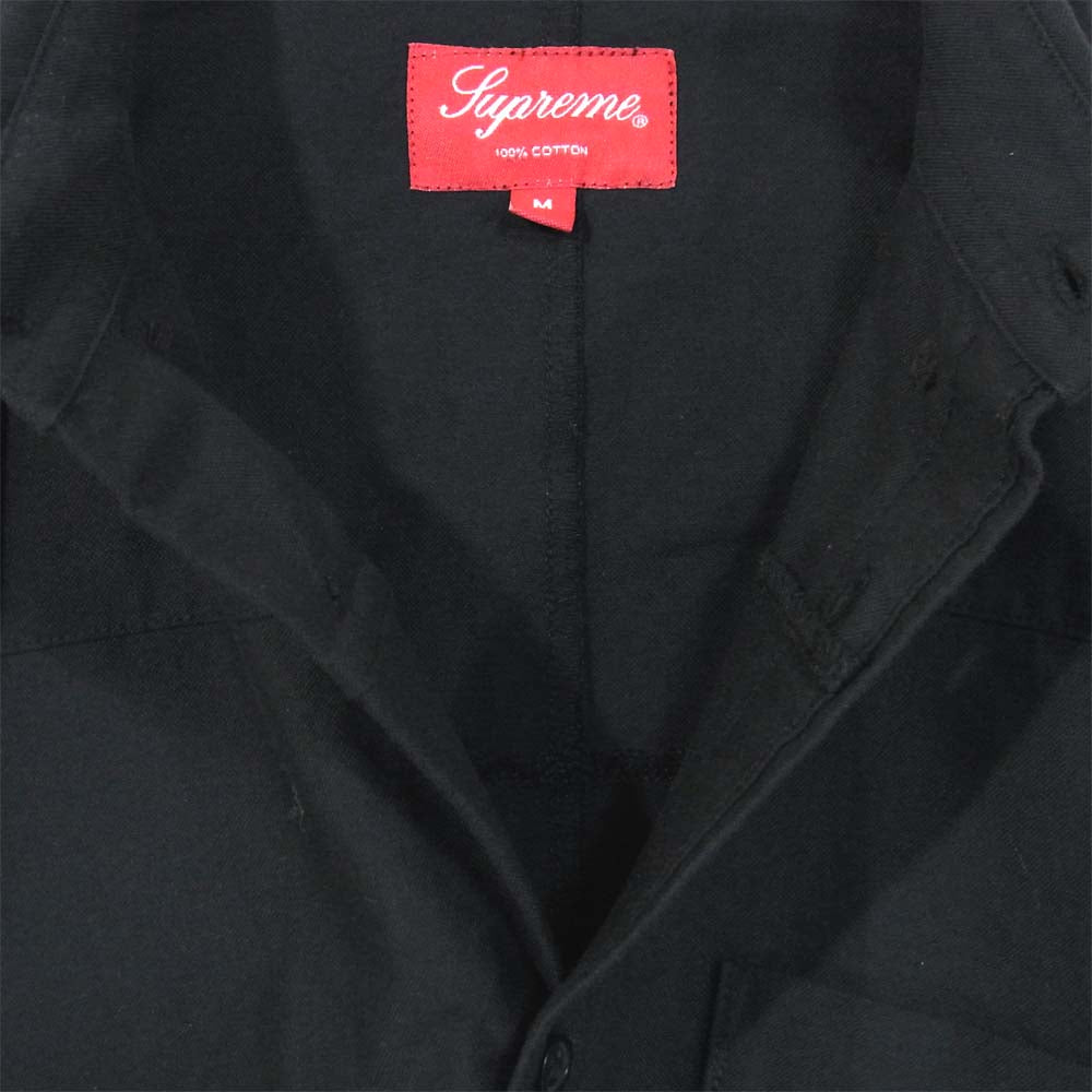 Supreme シュプリーム 20AW Patchwork Oxford Shirt パッチワーク オックスフォード シャツ ブラック系 M【美品】【中古】