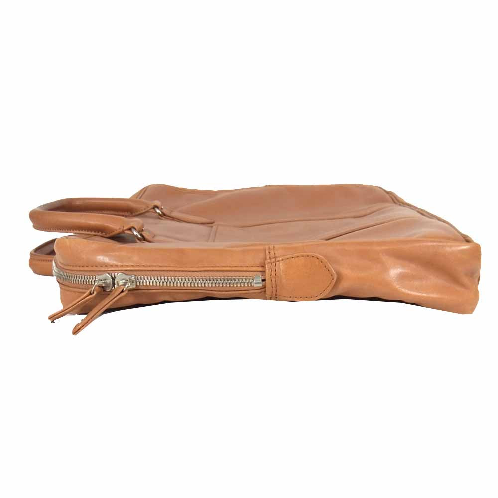 PORTER ポーター レザー ブリーフケース ライトブラウン系【中古】