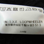 LOOPWHEELER ループウィラー コットン クルーネック スウェット ブラック系 S【中古】