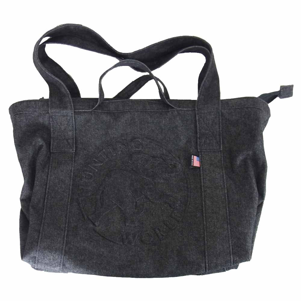 HUNTING WORLD ハンティングワールド デニム トート バッグ グレー系【中古】