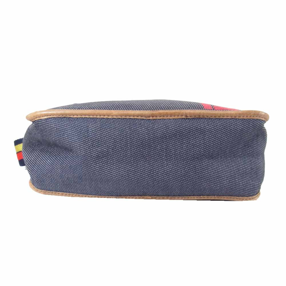 FENDI フェンディ VINTAGE FENDI DENIM CANVAS SHOULDER BAG ヴィンテージ デニム キャンバス ショルダー バッグ インディゴブルー系【中古】