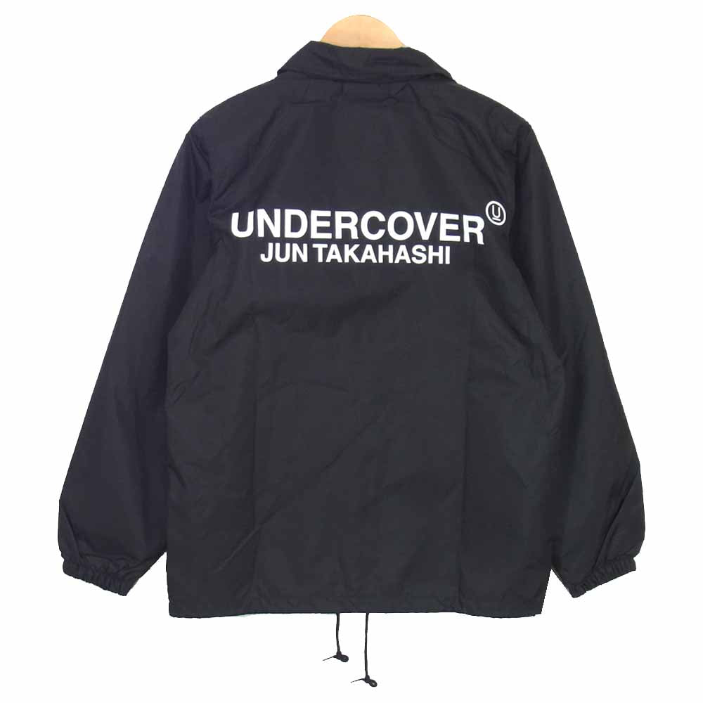 UNDERCOVER アンダーカバー UCR9206 ロゴ プリント ナイロン コーチ ジャケット ブラック系 S【美品】【中古】