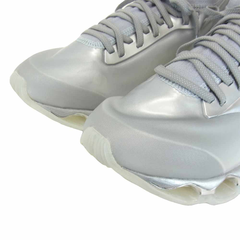 ミズノ D1GA212501 × 空山基 WAVE PROPHECY ウェーブ プロフェシー スニーカー シルバー系 27cm【美品】【中古】