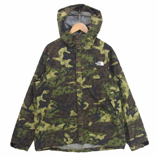 THE NORTH FACE ノースフェイス NP61535 Novelty Dot Shot Jacket ノベルティドットショットジャケット カモフラ カーキ系 XL【美品】【中古】