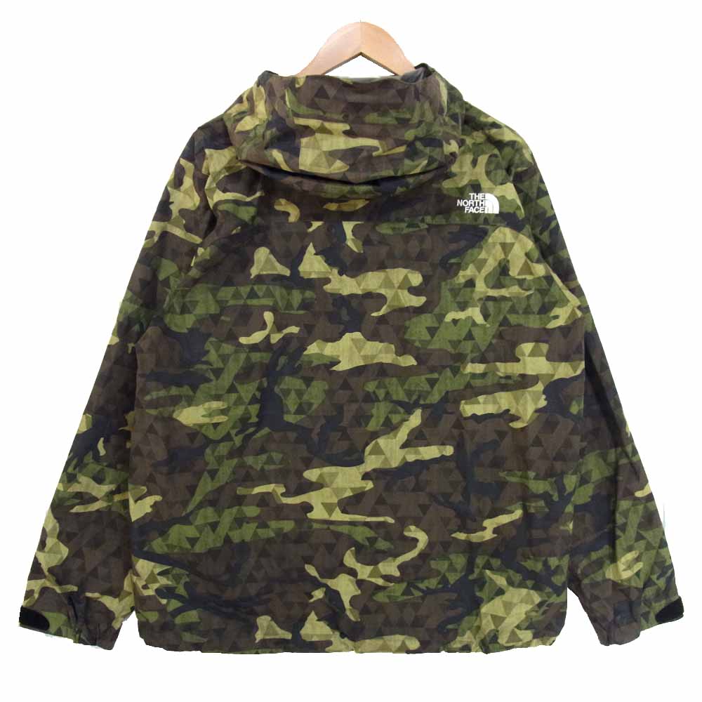 THE NORTH FACE ノースフェイス NP61535 Novelty Dot Shot Jacket ノベルティドットショットジャケット カモフラ カーキ系 XL【美品】【中古】