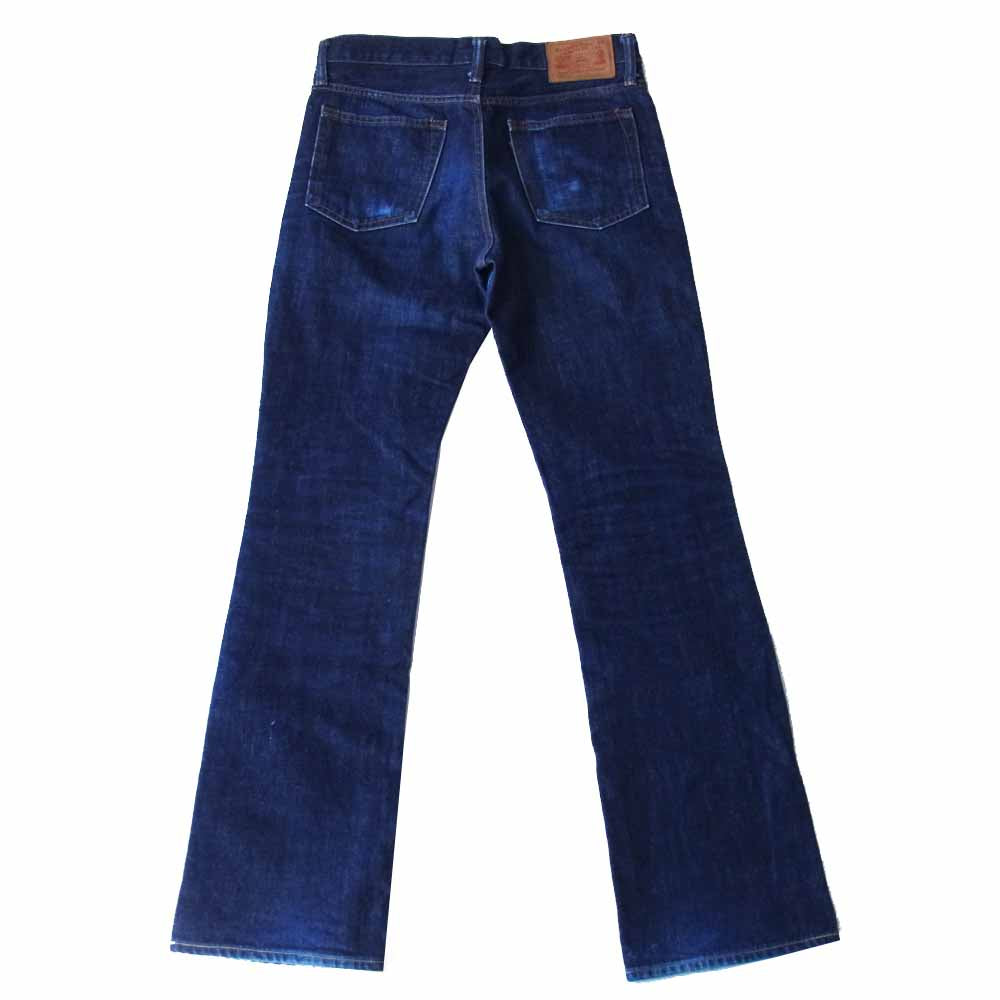 バーガスプラス 600 ブーツカット デニム パンツ インディゴブルー系 30【中古】