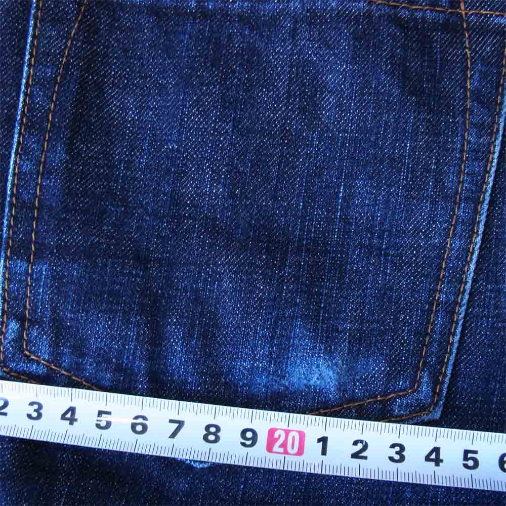 バーガスプラス 600 ブーツカット デニム パンツ インディゴブルー系 30【中古】