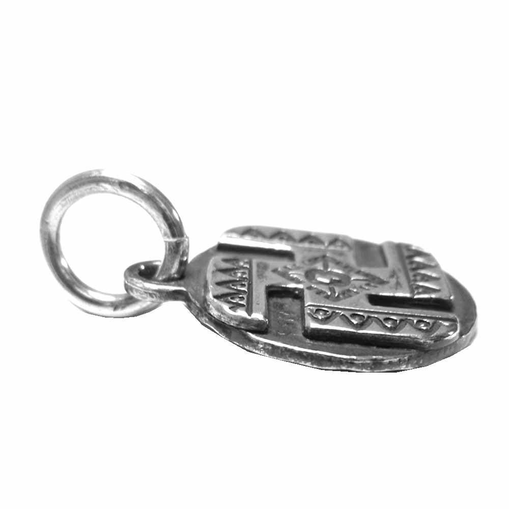 SWASTIKA TOP SILVER925 スワスティカ ペンダント トップ シルバー系【中古】