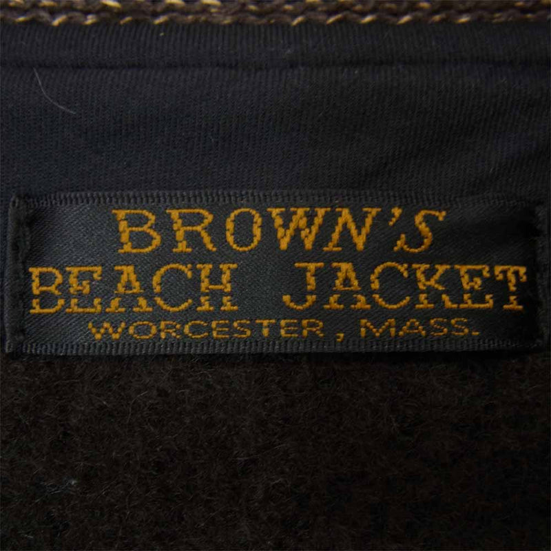 BROWNS'S BEACH ブラウンズビーチ BBJ7-003 BEACH JACKET ビーチクロス ジャケット ブラウン系 42【中古】