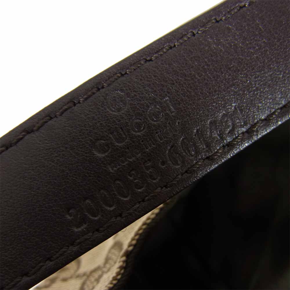 GUCCI グッチ 200035 国内正規品 GGキャンバス シェリーライン ベースボール キャップ ブラウン系 XL【中古】