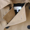 HYKE ハイク 183-17093 022 OVER SIZE TRENCH COAT ウールライナー付 撥水加工 高密度サージ オーバーサイズ トレンチコート  ベージュ系 2【美品】【中古】