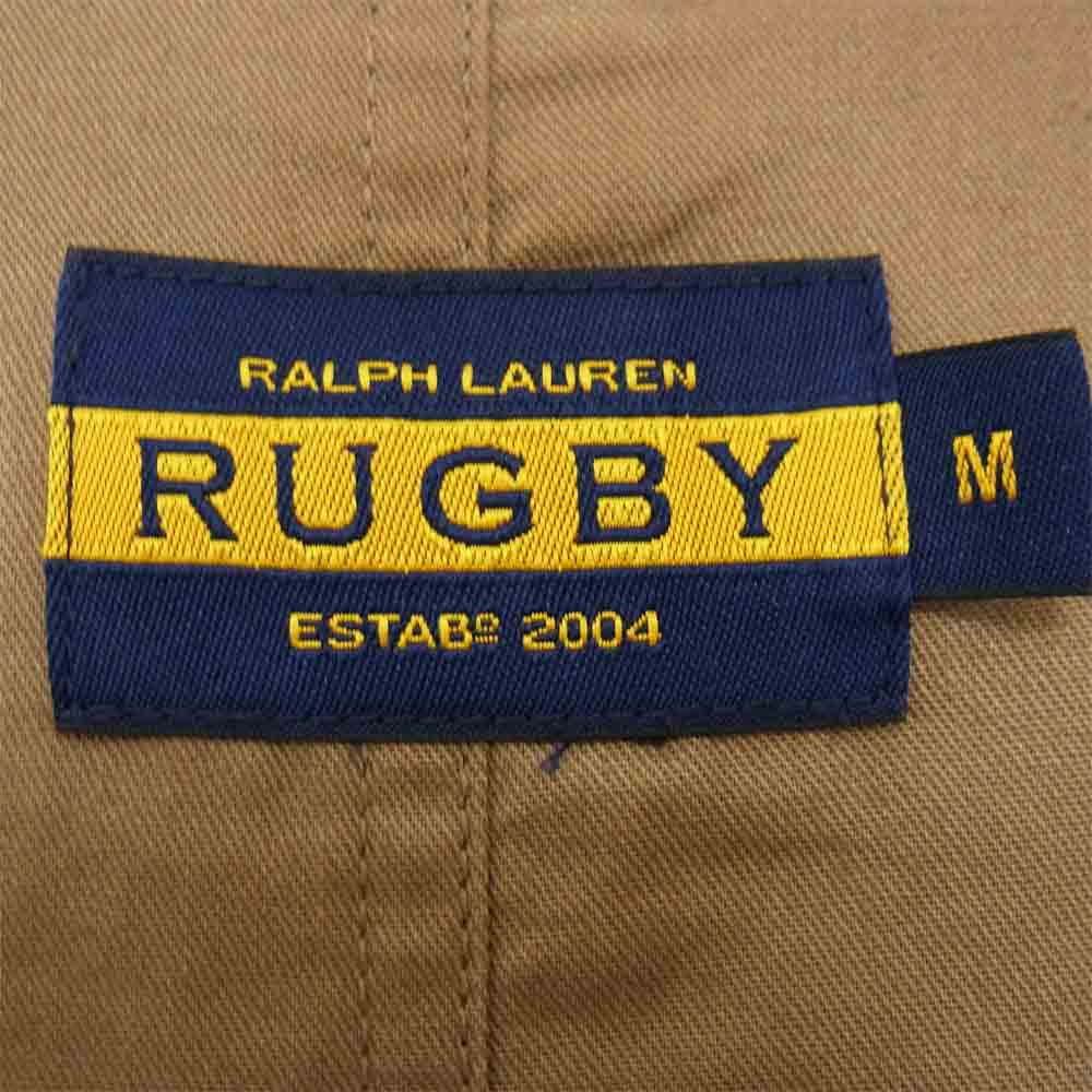 RALPH LAUREN ラルフローレン RUGBY ラグビー ツイード切替 ベスト ブラウン系 M【中古】