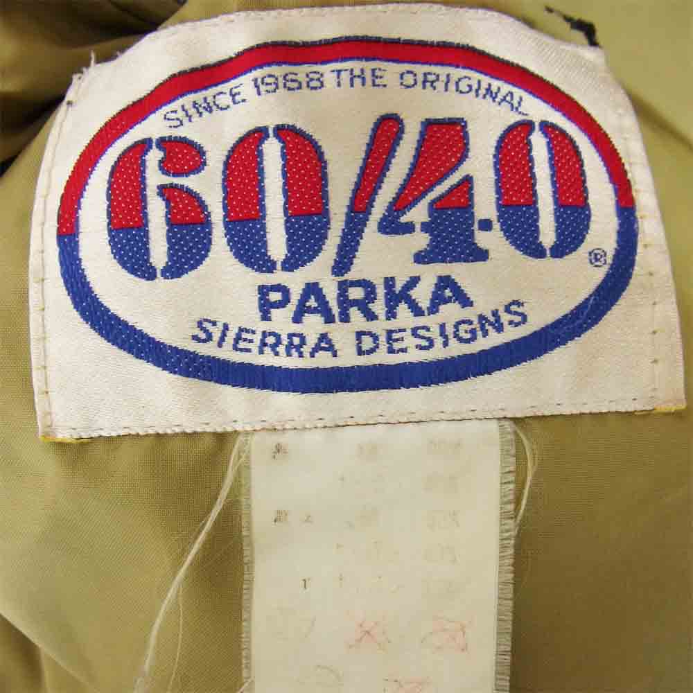 SIERRA DESIGNS シエラデザイン USA製 80s 8本木タグ 60/40 マウンテンパーカー ジャケット グリーン系 M【中古】
