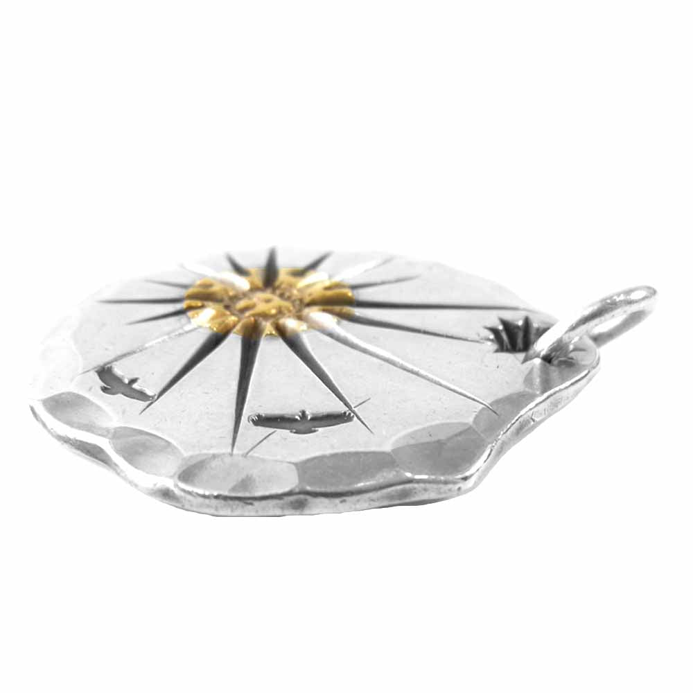 WINGROCK ウィングロック 90s 18K付 タタキ メタル ペンダントトップ シルバー系【中古】