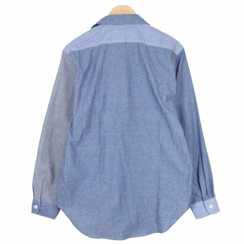 Engineered Garments エンジニアードガーメンツ WORKADAY クレイジーパターン シャンブレー シャツ ブルー系 S【美品】【中古】