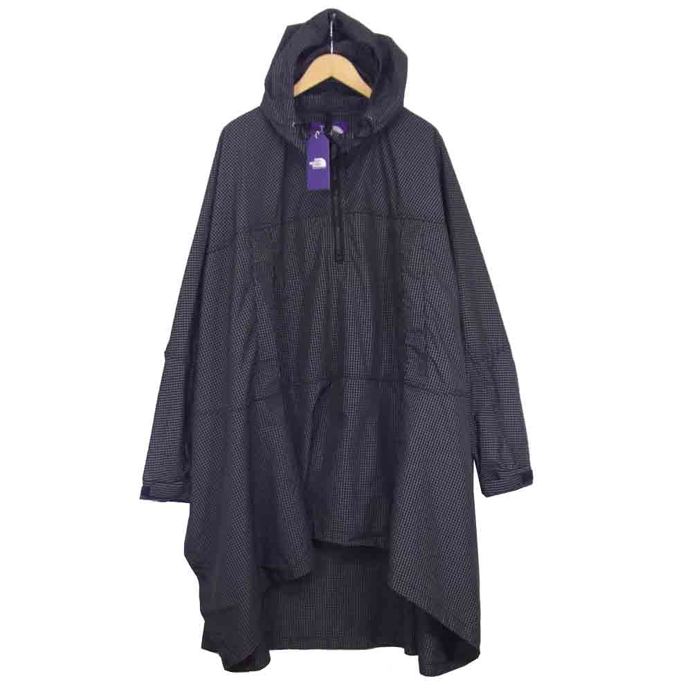 THE NORTH FACE ノースフェイス NP2001N パープルレーベル Color Ripstop Mountain Wind Poncho ポンチョ ブラック系 M【新古品】【未使用】【中古】