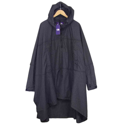 THE NORTH FACE ノースフェイス NP2001N パープルレーベル Color Ripstop Mountain Wind Poncho ポンチョ ブラック系 M【新古品】【未使用】【中古】