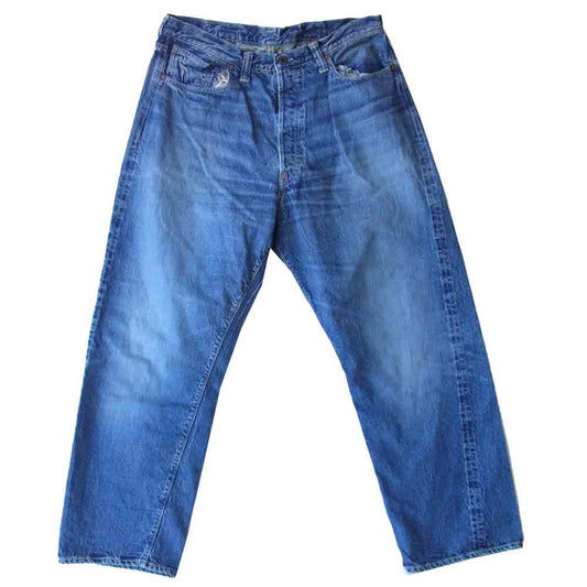 WAREHOUSE ウエアハウス FS007 FLAG SPORT フラッグスポーツ ワイドテーパード インディゴブルー系 36【中古】