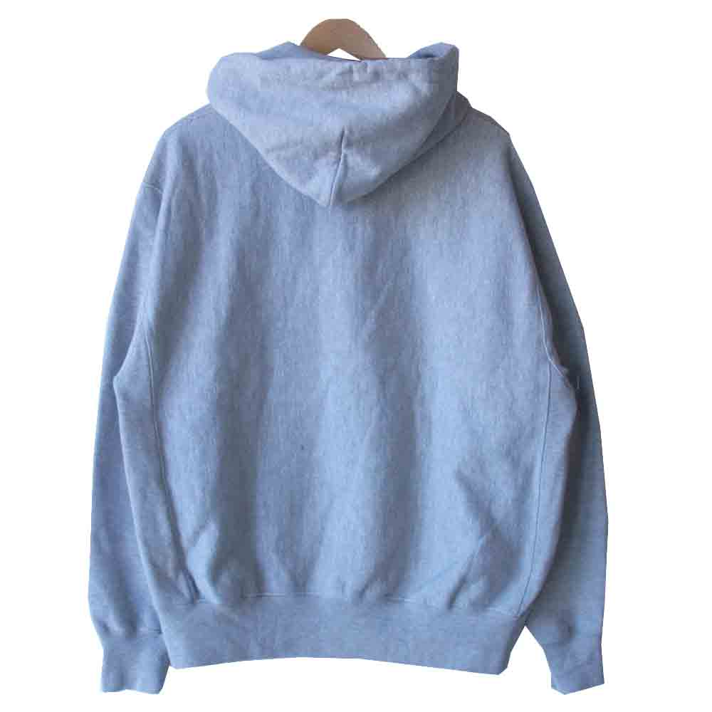 Champion チャンピオン 青単タグ 復刻 ohio state オールド イングリッシュ 書体 パーカー グレー系 L【中古】