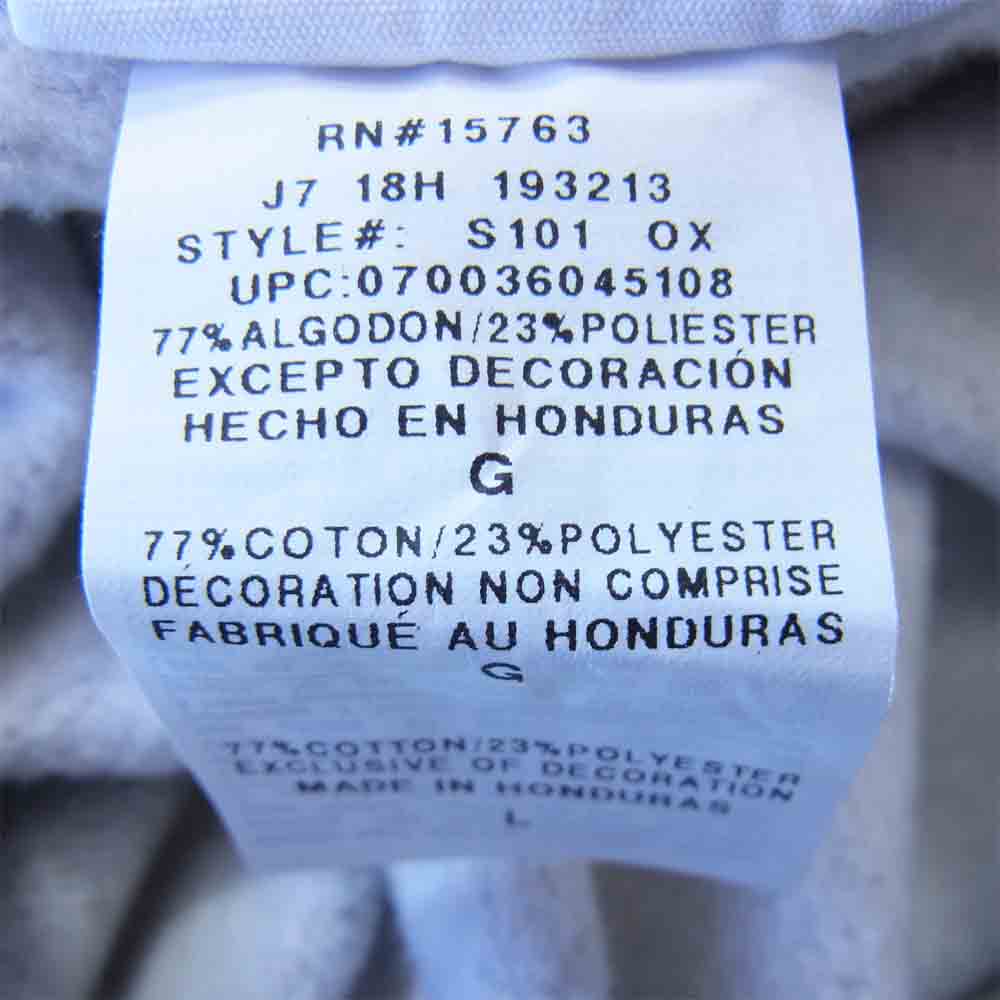 Champion チャンピオン 青単タグ 復刻 ohio state オールド イングリッシュ 書体 パーカー グレー系 L【中古】