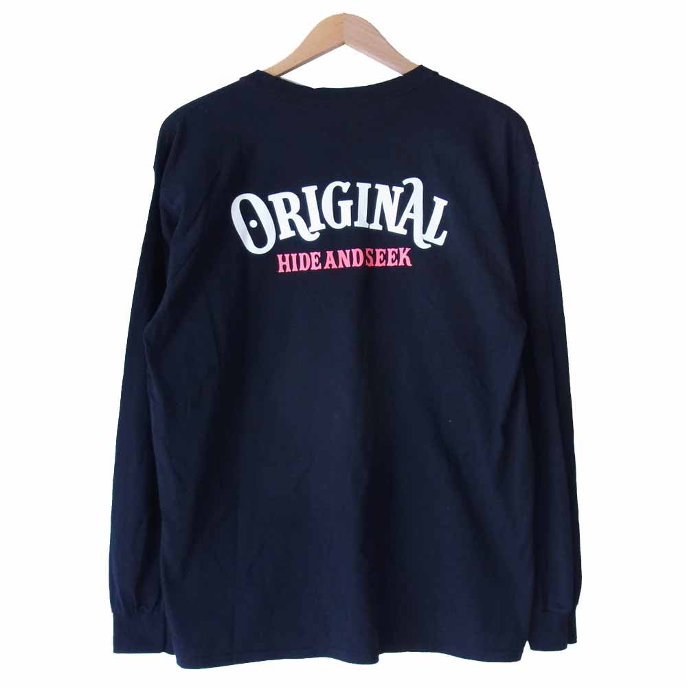 HideandSeek ハイドアンドシーク 20AW × テンダーロイン TENDERLOIN POCKET L/S TEE ポケットTシャツ ブラック系 L【中古】