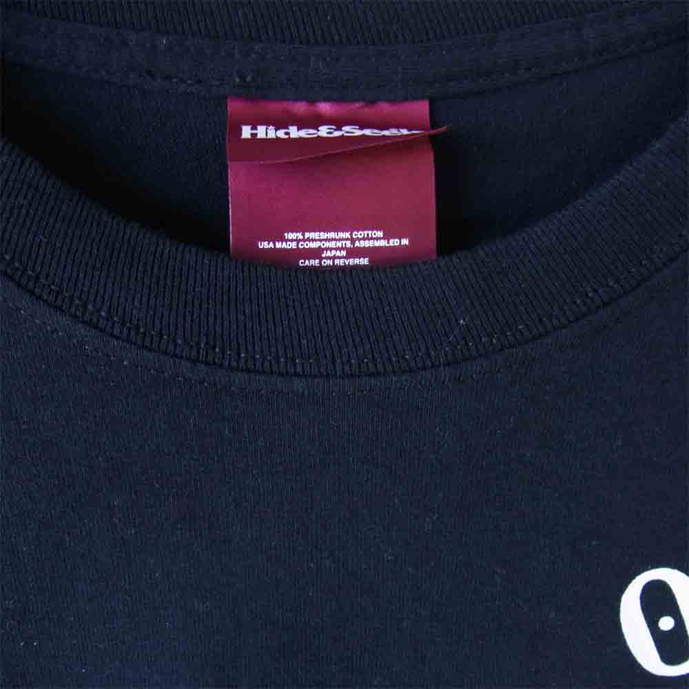 HideandSeek ハイドアンドシーク 20AW × テンダーロイン TENDERLOIN POCKET L/S TEE ポケットTシャツ ブラック系 L【中古】