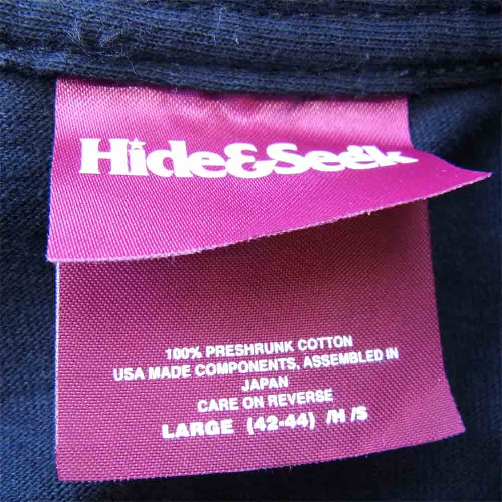 HideandSeek ハイドアンドシーク 20AW × テンダーロイン TENDERLOIN POCKET L/S TEE ポケットTシャツ ブラック系 L【中古】
