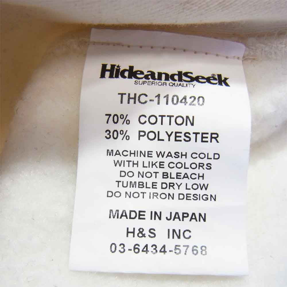 TENDERLOIN テンダーロイン × HideandSeek ハイドアンドシーク SWEAT SHIRT-2 スウェット パーカー 白 ホワイト系 M【美品】【中古】