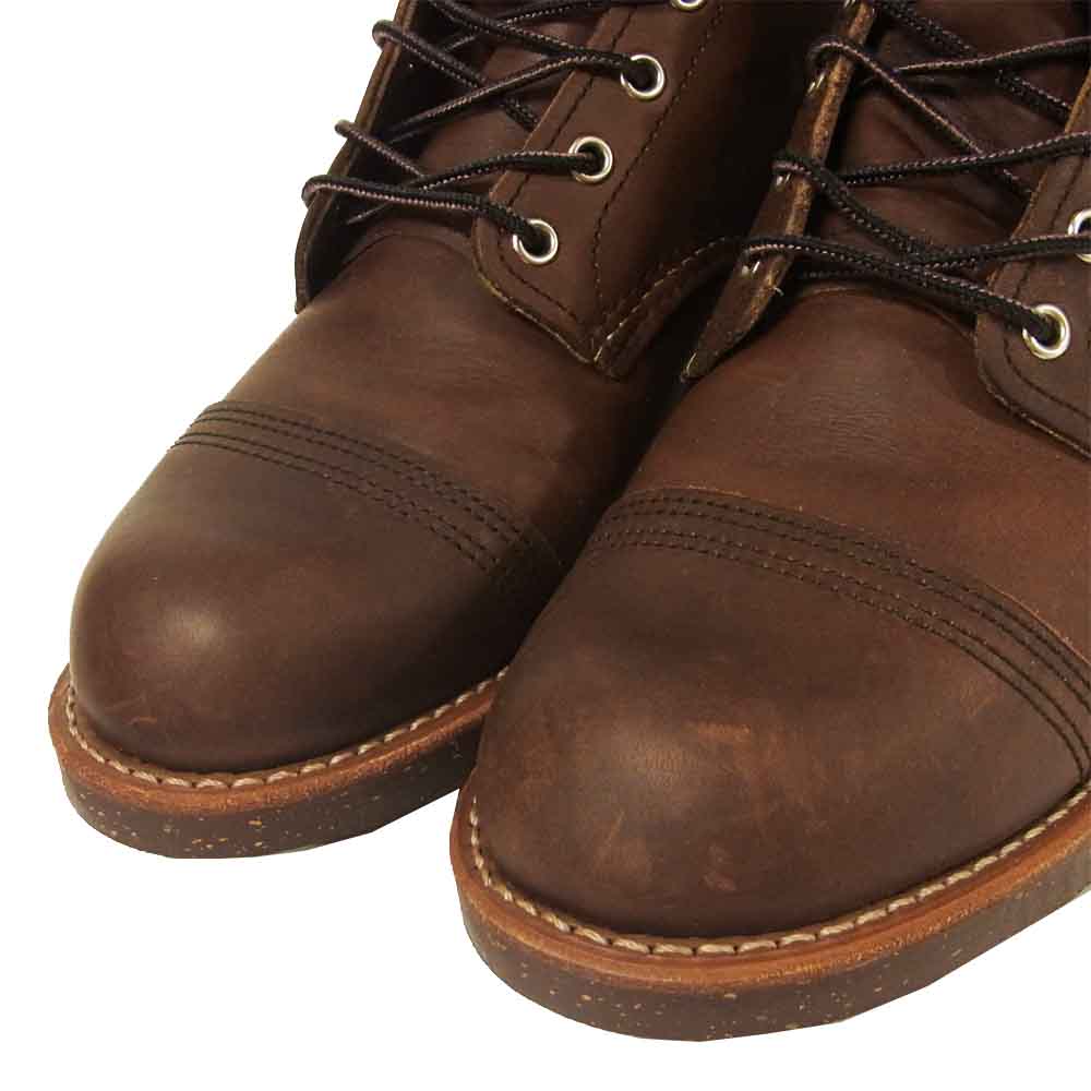 RED WING レッドウィング 8111 Iron Ranger アイアンレンジャー レザー ブーツ ブラウン系 26.5cm【新古品】【未使用】【中古】