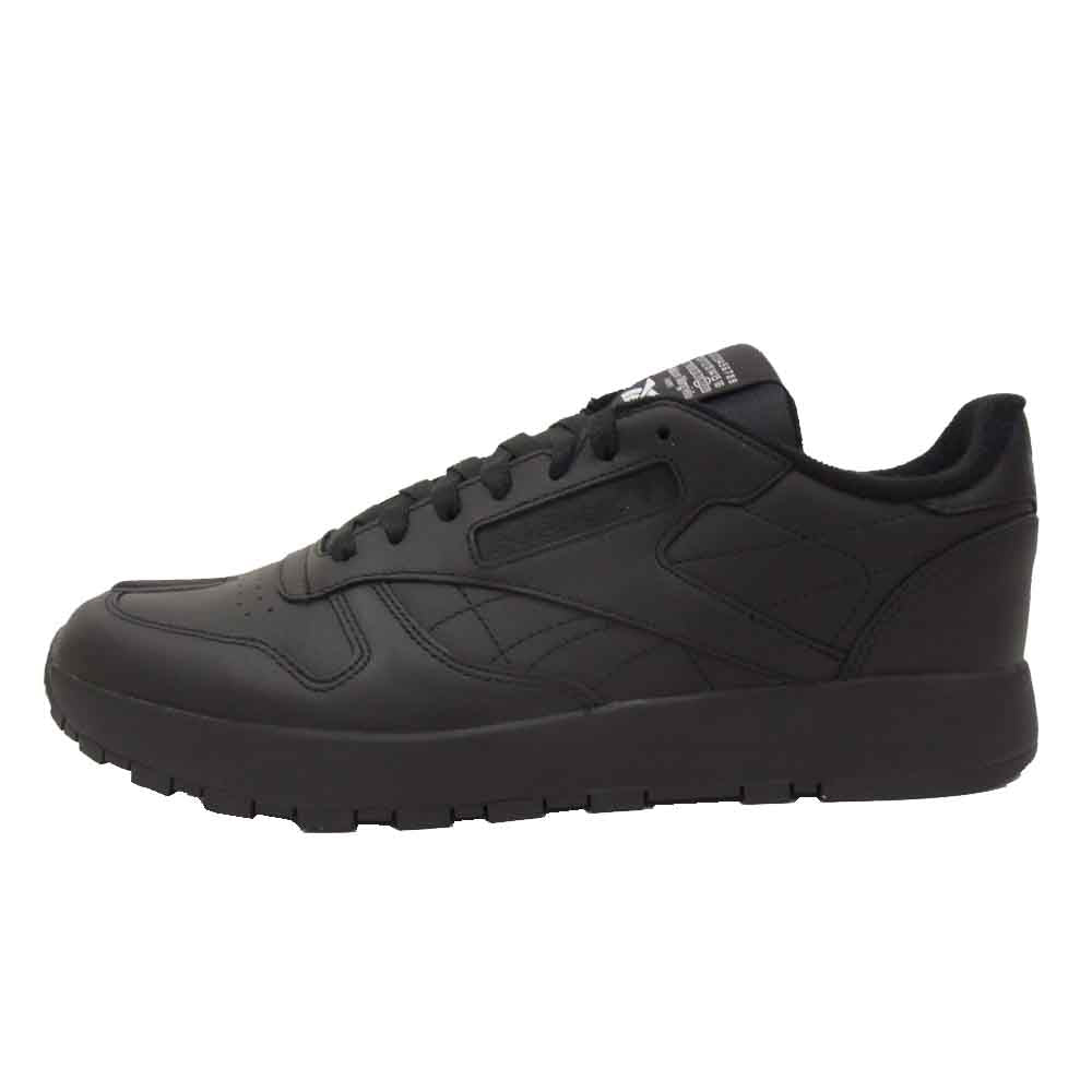 MAISON MARGIELA メゾンマルジェラ H04864 × リーボック Reebok Classic Leather Tabi クラシックレザー タビ スニーカー 黒 ブラック系 28cm【新古品】【未使用】【中古】