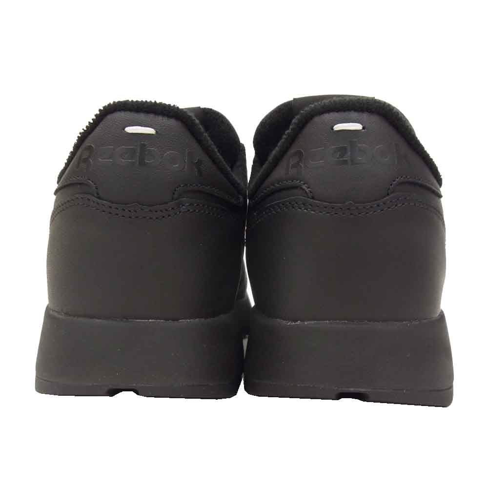 MAISON MARGIELA メゾンマルジェラ H04864 × リーボック Reebok Classic Leather Tabi クラシックレザー タビ スニーカー 黒 ブラック系 28cm【新古品】【未使用】【中古】