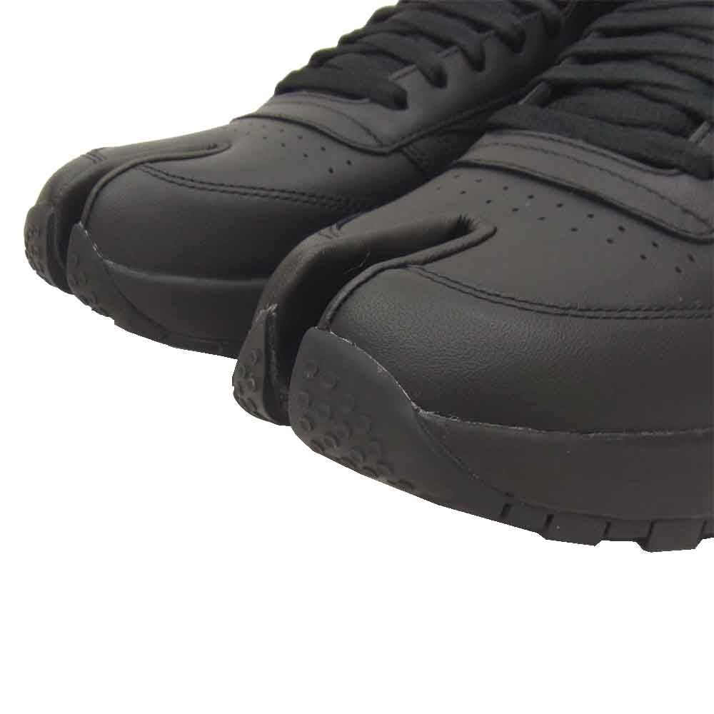 MAISON MARGIELA メゾンマルジェラ H04864 × リーボック Reebok Classic Leather Tabi クラシックレザー タビ スニーカー 黒 ブラック系 28cm【新古品】【未使用】【中古】