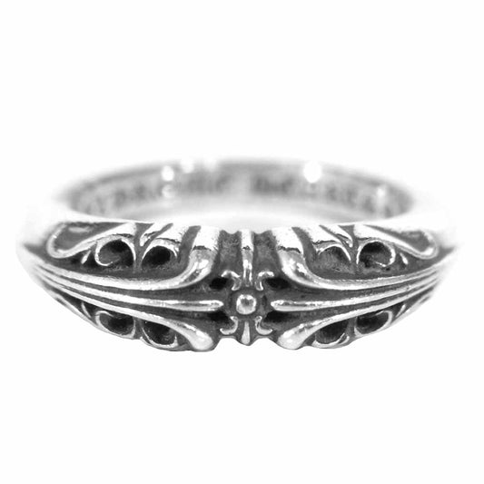 CHROME HEARTS クロムハーツ（原本無） BABY CLASSIC RING K&T ベビー ベイビー クラシック リング シルバー系 7号程度【中古】